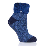 Original Lounge-Socken für Kinder mit Turnover-Feder-Oberteil – Marineblau