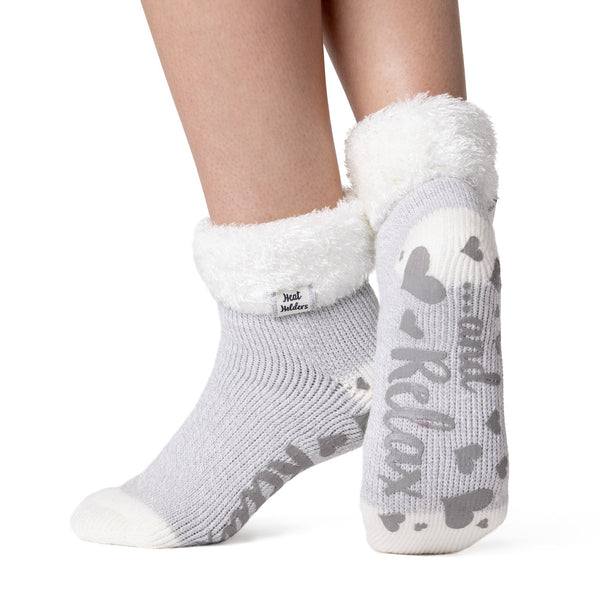 Original Ara Lounge-Socken für Damen mit bequemem Turnover-Federoberteil – Silber