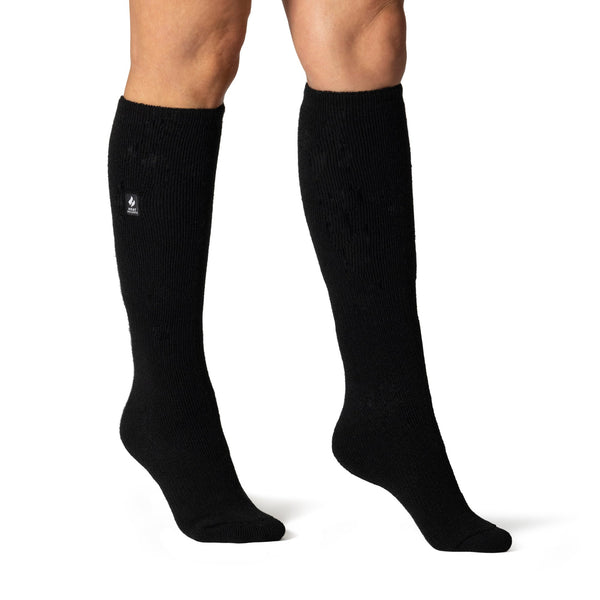 Lange Damen-Thermosocken Lite – Schwarz