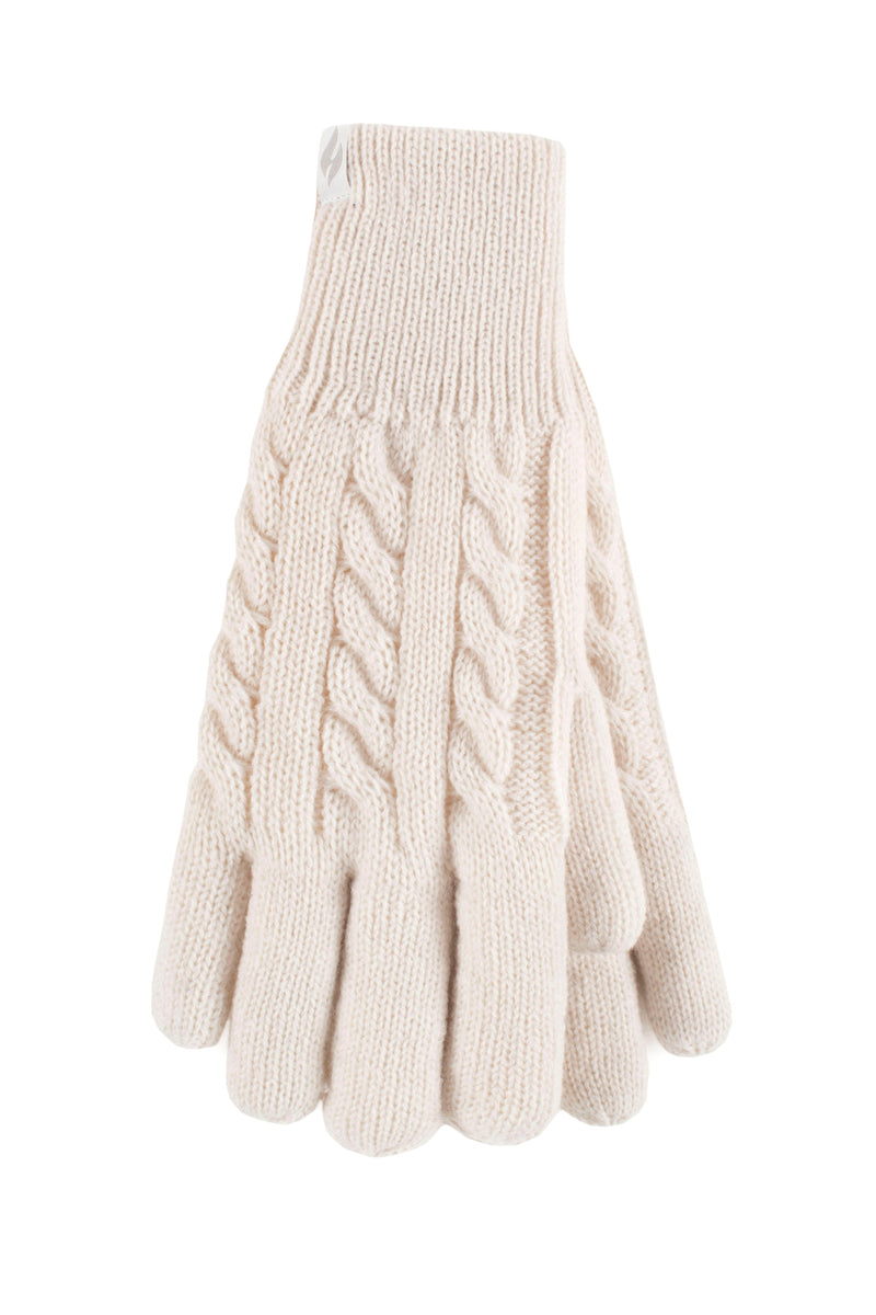heat holders handschuhe damen Damen-Willow-Thermohandschuhe – Creme – Heat Holders EU