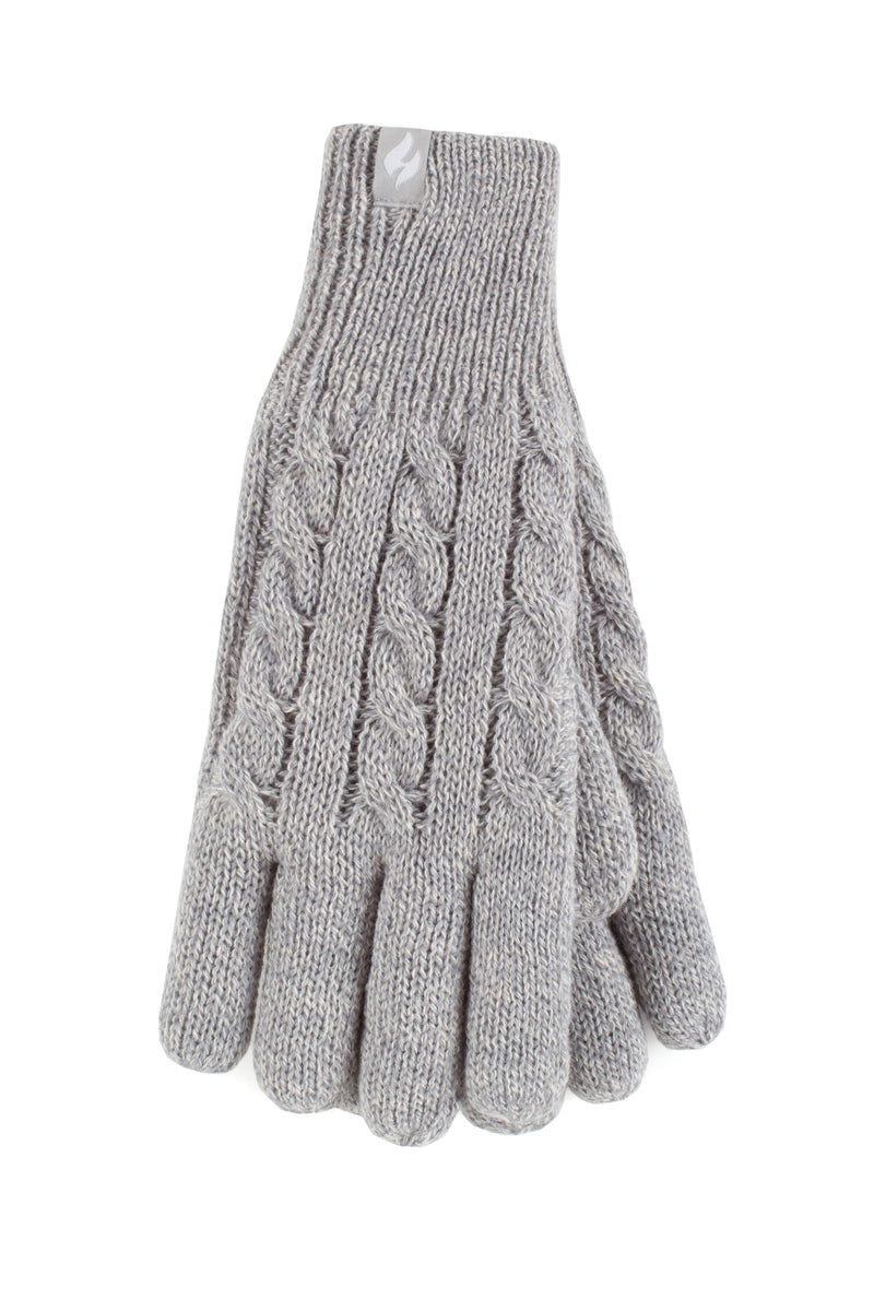 heat holders handschuhe test Damen-Willow-Thermohandschuhe – Hellgrau – Heat Holders EU