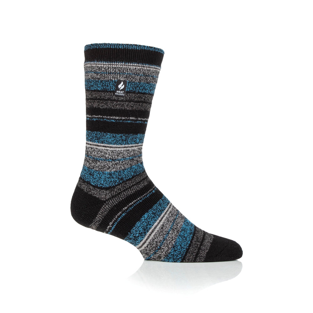 Mens Lite Krakow Multi Stripe Socken – Anthrazit