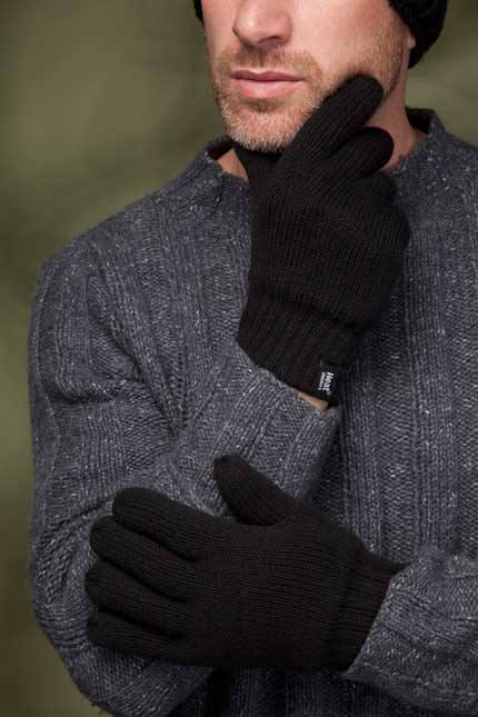 Herren Arvid Original Handschuhe – Schwarz – Heat Holders EU