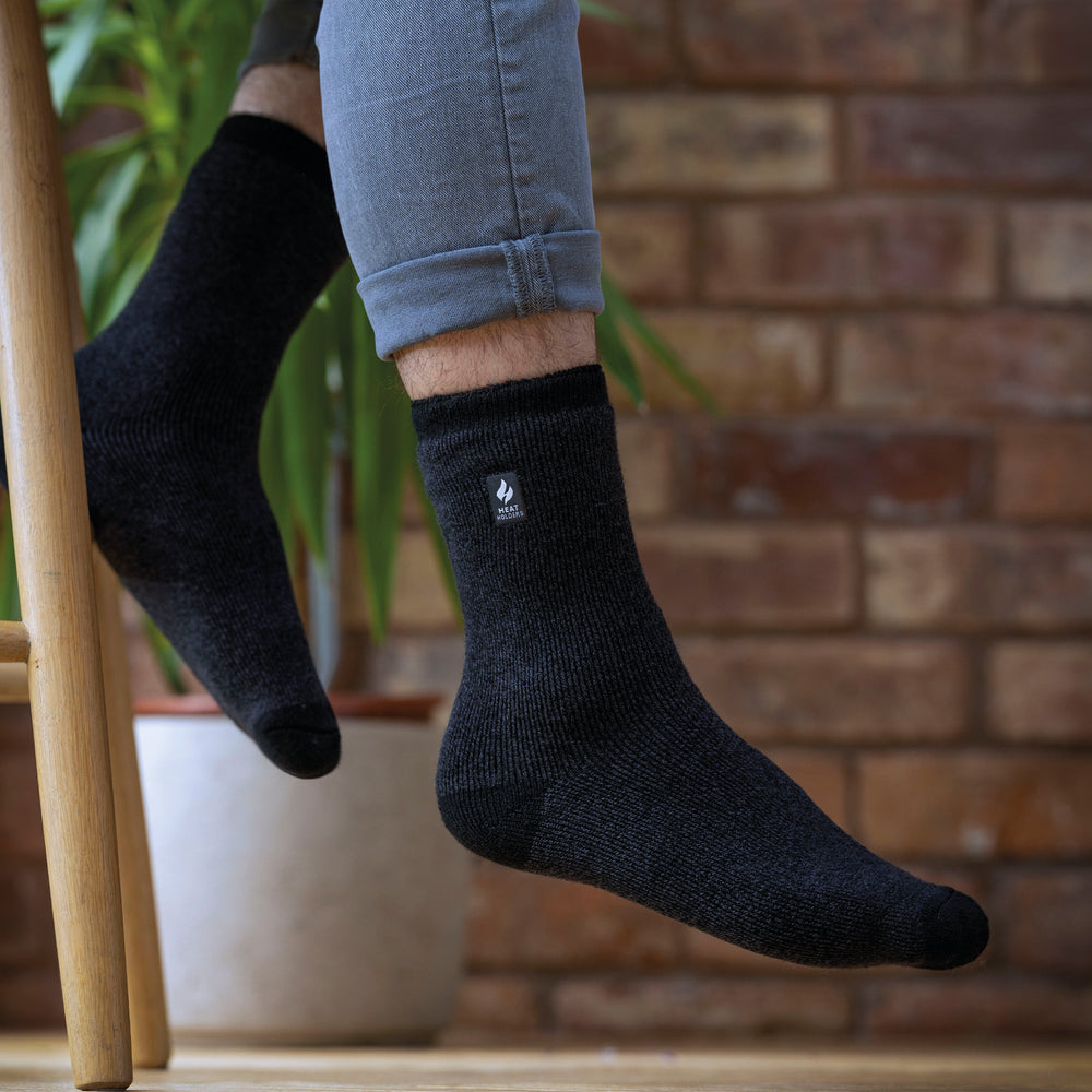 Herren Lite Amsterdam Fersen- und Zehensocken – Anthrazit und Schwarz