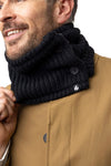 Unisex Button Up Neck Warmer - Black