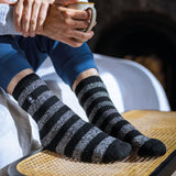 Herren Original Palermo Chunky Stripe Socken – Schwarz und Anthrazit