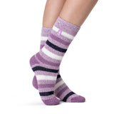 Damen WÄRMEHALTER Socken mit Streifen Ambleside
