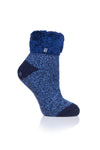 Original Lounge-Socken für Kinder mit Turnover-Feder-Oberteil – Marineblau