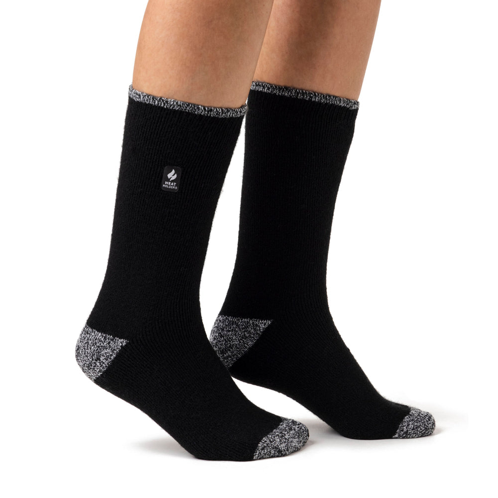 Damen Lite Teneriffa Fersen- und Zehensocken – Schwarz und Weiß