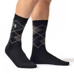 Herren Ultra Lite Caracas Argyle-Socken – Schwarz