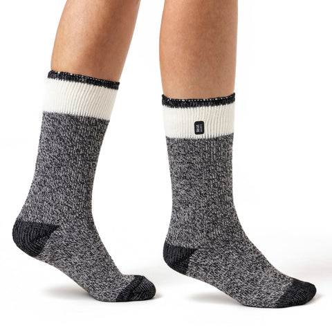 Damen Original Snowdrop Twist Socken – Schwarz