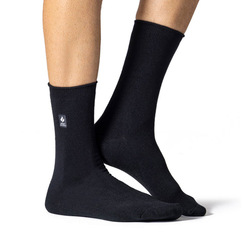 Herren Ultra Lite Cardinal Plain Thermosocken – Schwarz