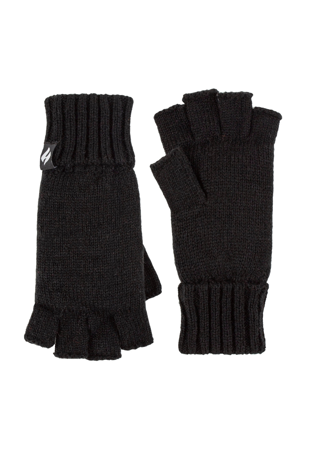 Ladies Plain Fingerless Gloves - Black