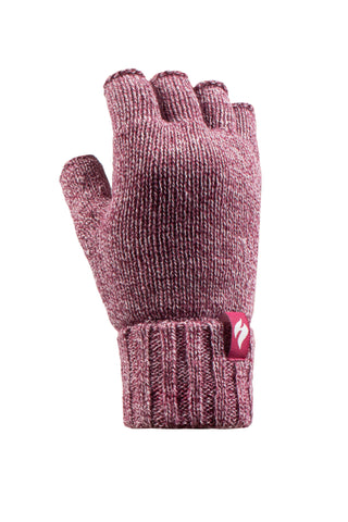 Damen WÄRMEHALTER Einfarbige Fingerlose Handschuhe