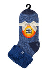 Original Lounge-Socken für Kinder mit Turnover-Feder-Oberteil – Marineblau