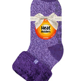 Originale Kinder-Lounge-Socken mit Turnover-Feder-Oberteil – Lila