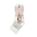 Originale Damen-Lounge-Socken mit bequemem Federoberteil – Auriga Ivory & Rose