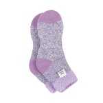 Originale Damen-Schlafsocken mit Federoberteil – Flieder und Grau