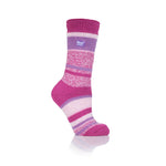 Damen Original Bosworth Twist Stripe Socken – Rosa und Lila