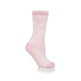 Ladies Original Florence Slipper Socks - Dusted Pink