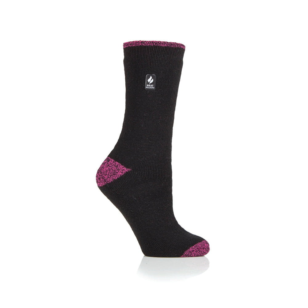 Damen Original Prague Fersen- und Zehensocken – Schwarz und Beere