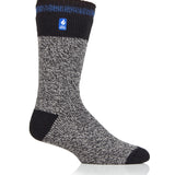 Original Porto Rugged Blockstreifen-Socken für Herren – Schwarz und Blau