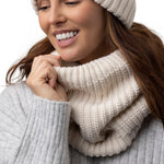 Ladies Chunky Neck Warmer - Cream