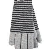 Damen-Thermohandschuhe Oslo – Wolkengrau und Schwarz
