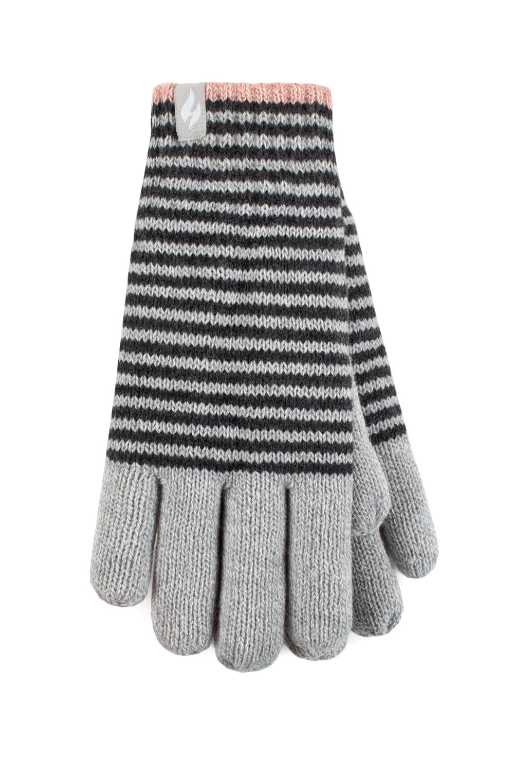 Damen-Thermohandschuhe Oslo – Wolkengrau und Schwarz