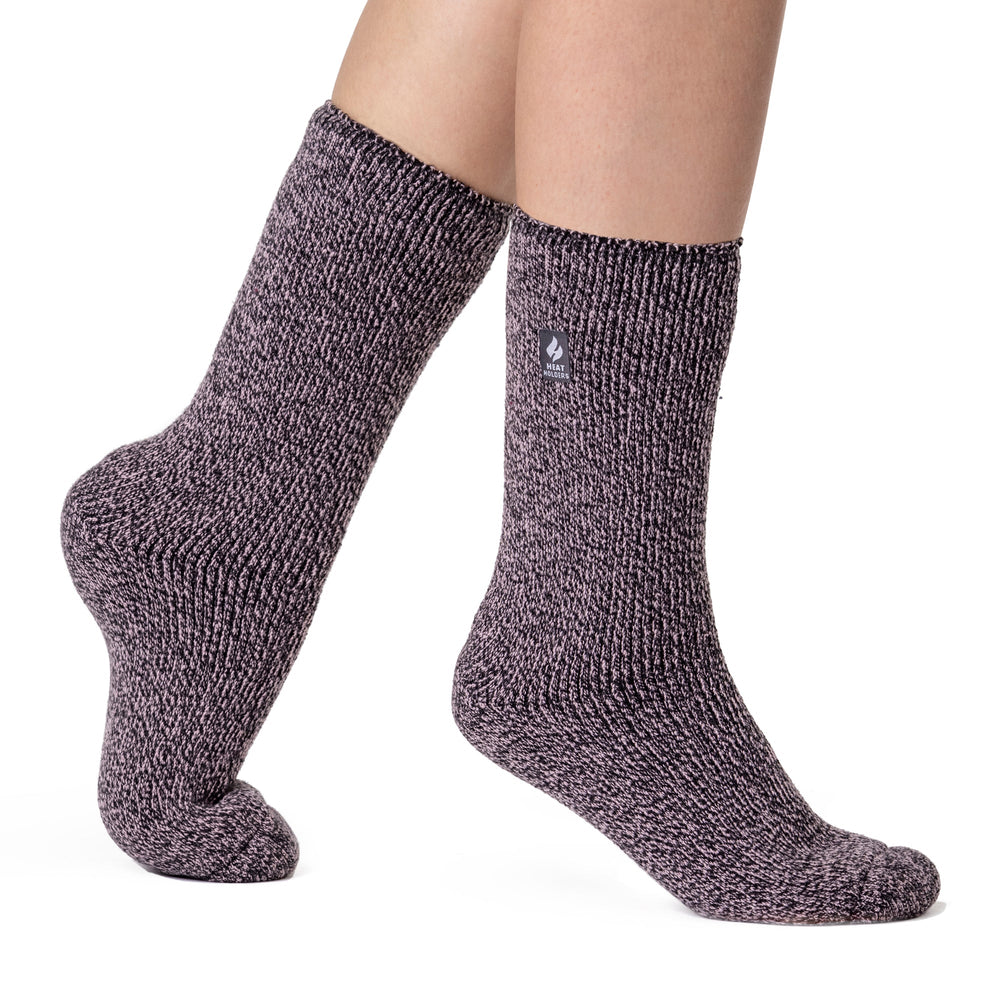 Damen Original Outdoors Socken aus Merinowollmischung – Altrosa und Grau