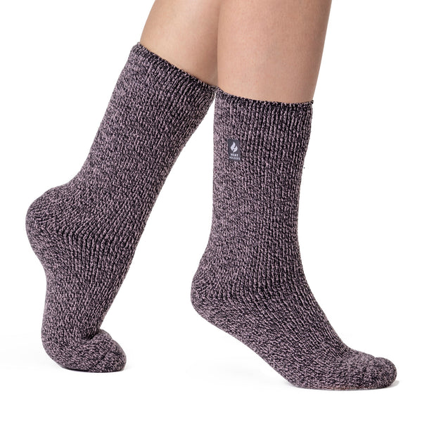 Damen Original Outdoors Socken aus Merinowollmischung – Altrosa und Grau