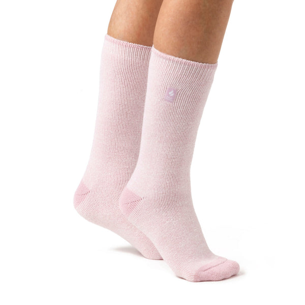 Damen Lite Venice Fersen- und Zehensocken – Staubrosa