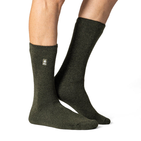 Herren Lite Dunlin Plain Socken – Waldgrün