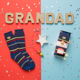 Herren HEAT HOLDERS Warme Wünsche Geschenkbox Socken "Best Grandad"