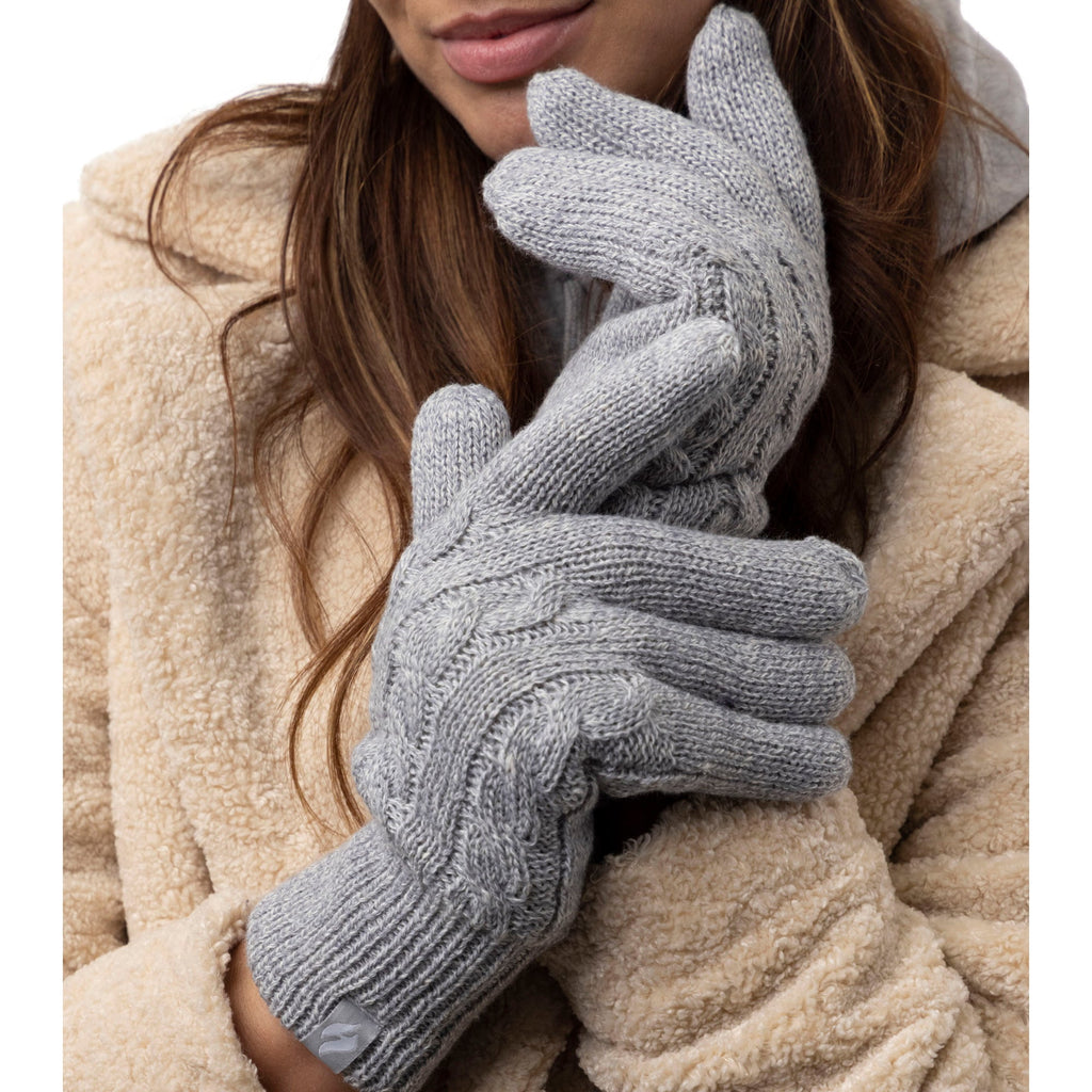 heat holders handschuhe damen Damen-Willow-Thermohandschuhe – Hellgrau – Heat Holders EU