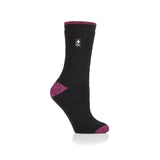 Damen Lite Teneriffa Fersen- und Zehensocken – Schwarz und Beere