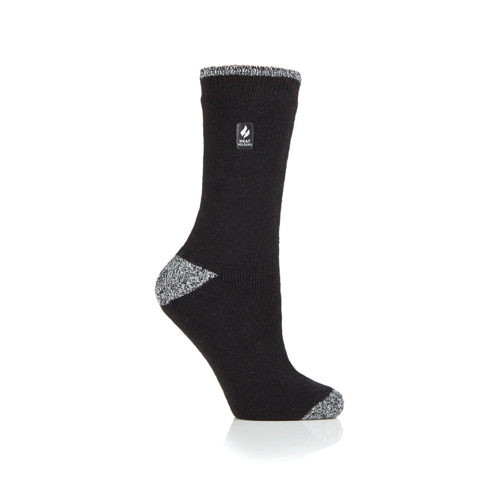 Damen Lite Teneriffa Fersen- und Zehensocken – Schwarz und Weiß