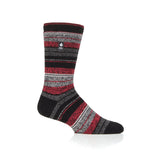 Herren Lite Krakow Multi Stripe Socken – Schwarz