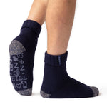 Herren Original Whitaker Lounge-Socken mit geripptem Oberteil – Marineblau