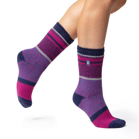 Damen WÄRMEHALTER Original Stripe Socks Abstrakte Dimension