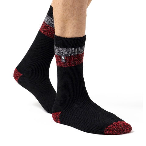 Herren HEAT HOLDERS Original Double Stripe Socks Lindos