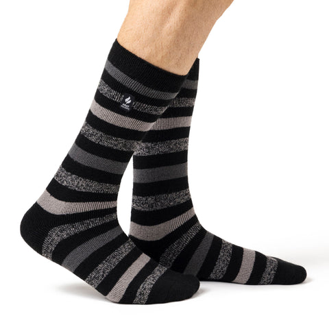 Herren HEAT HOLDERS LITE Medium Stripe Socks Split