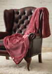 Luxury Fleece Thermal Blanket/Throw - Cherry