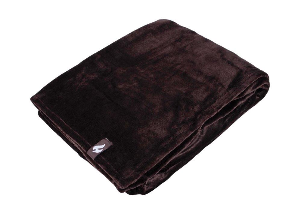 Luxuriöse Fleece-Thermodecke/Überwurf – Hot Chocolate