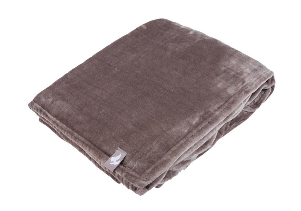 Luxuriöse Fleece-Thermodecke/Überwurf – Moon Rock