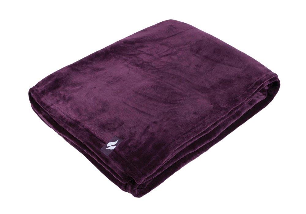 Luxuriöse Fleece-Thermodecke/Überwurf – Glühwein