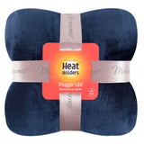 Luxuriöse Fleece-Thermodecke/Überwurf – Marineblau