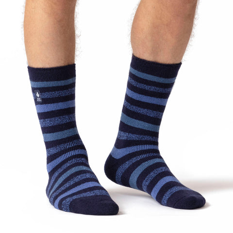 Herren HEAT HOLDERS LITE Medium Stripe Socks Split