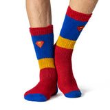 Herren HEAT HOLDERS Superman Slipper Socken
